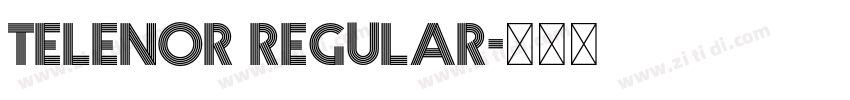 Telenor Regular字体转换